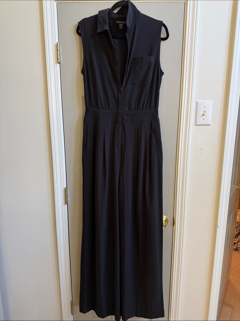 Athleta Black Sleeveless Jumpsuit Brooklyn